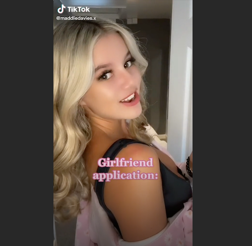 Horny Tik Tok Trend Of Today:  Girlfriend Application