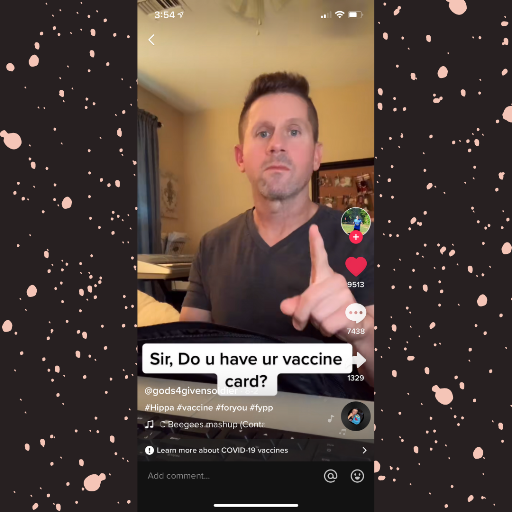 Anti-vax Christian TikTok