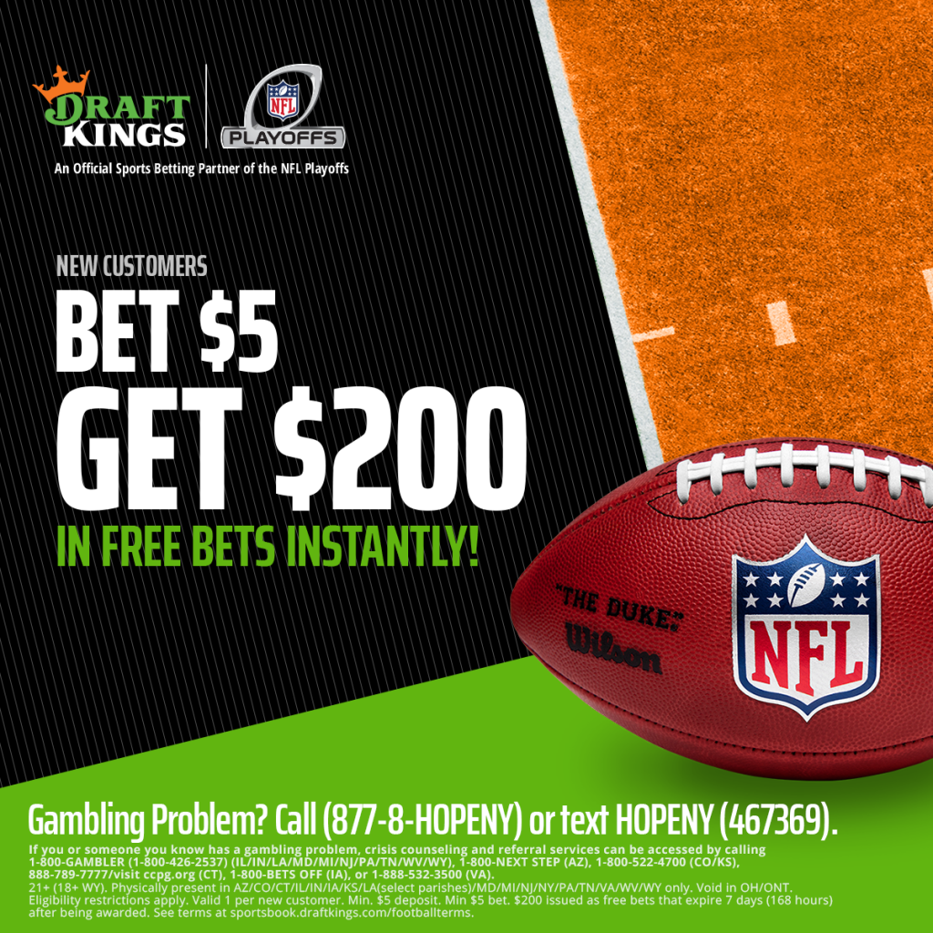 Bet $5 On Cowboys vs. Bucs Playoff Game & Get $200 In Free Bets Instantly