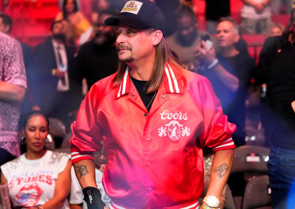 Hypocrite Kid Rock Drinks Bud Light at Concert