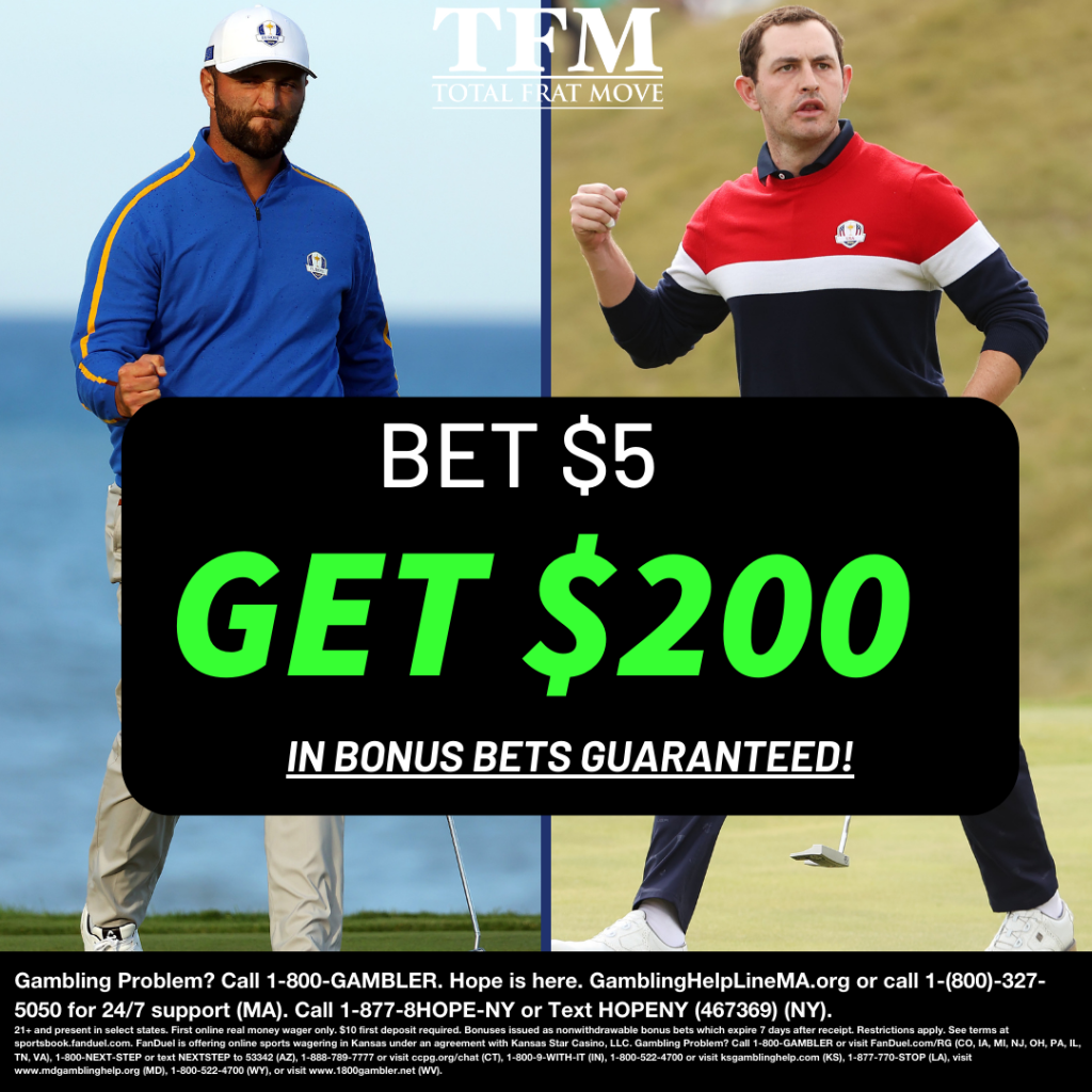 Bet $5 On The Ryder Cup & Get $200 In Bonus Bets!